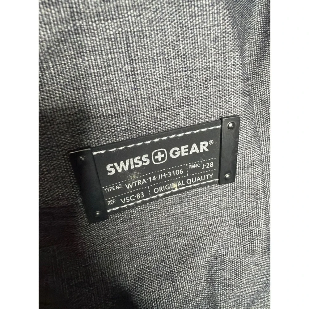 SwissGear Messenger Bag Gray Crossbody Laptop Travel Satchel WTRA-14-JH-3106